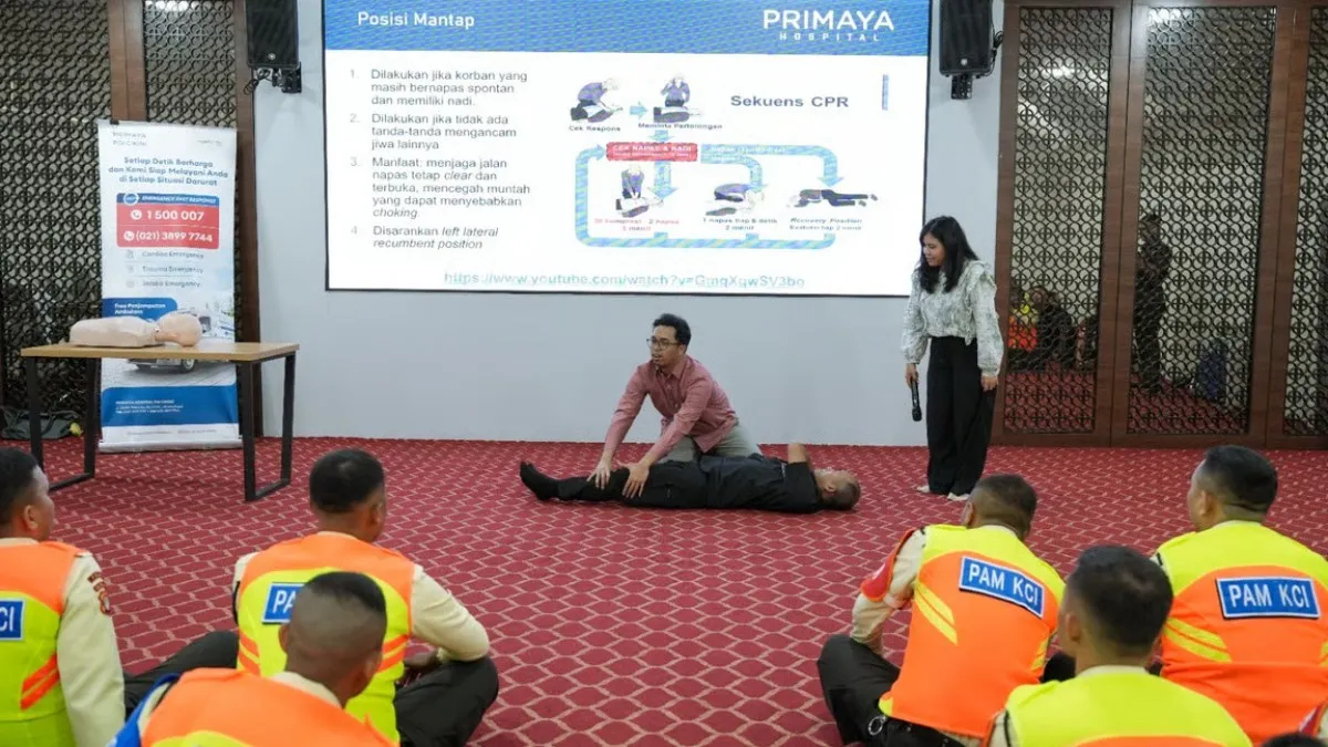 Tingkatkan Standar Keselamatan Kerja Jelang Angleb, KAI Services Kolaborasi Bersama Primaya Hospital