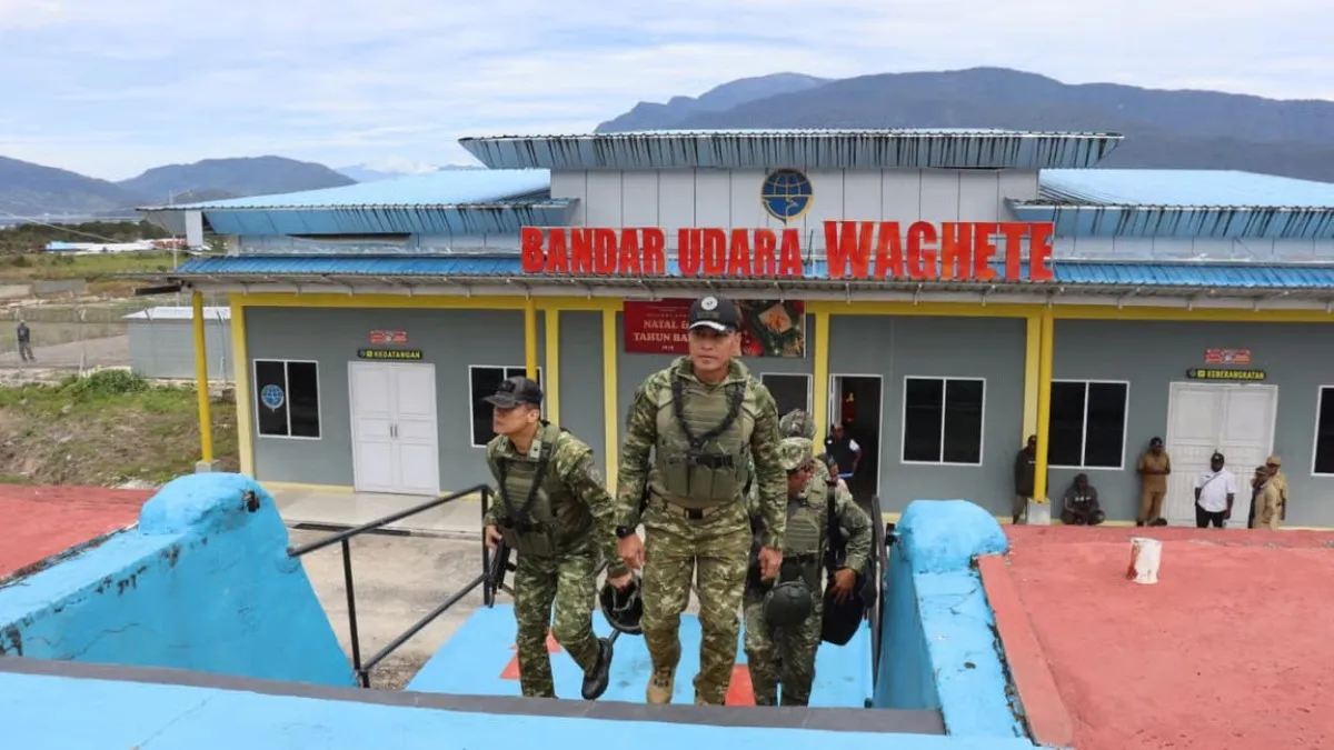 Bandara Perintis Papua Kembali Kondusif, Kepala Staf Kogabwilhan III Pastikan Aktivitas Masyarakat Segera Normal