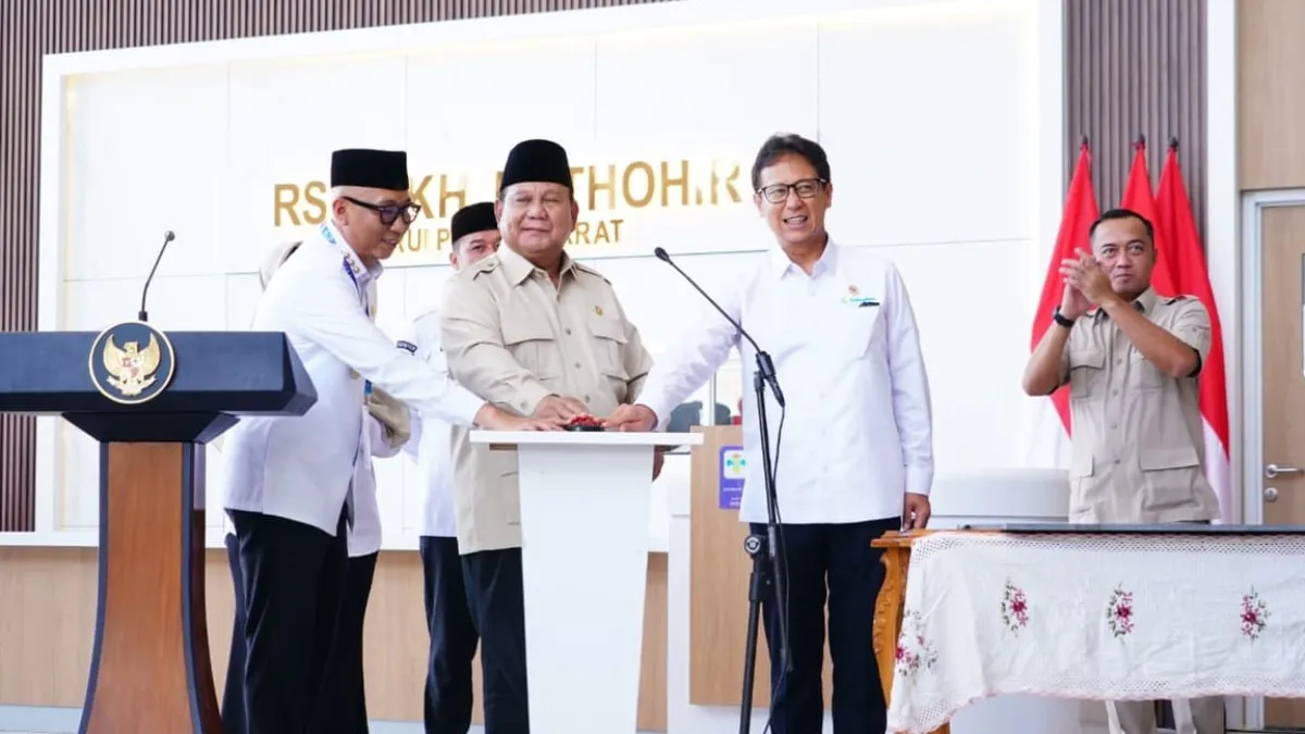Dibangun PTPP, RSUD KH. Muhammad Thohir Krui Diresmikan Presiden Prabowo