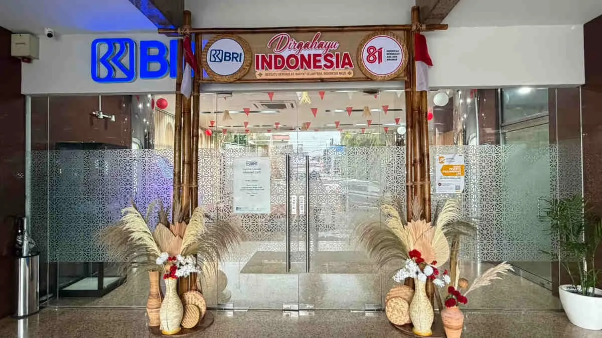 Sambut HUT ke-81 RI, BRI BO Kramat Jati Semarakkan Nuansa Merah Putih