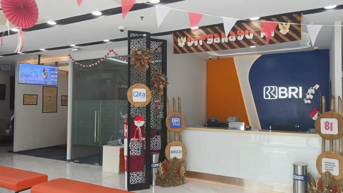 Sambut HUT ke-81 RI, BRI BO Mangga Dua Semarakkan Kantor dengan Nuansa Merah Putih