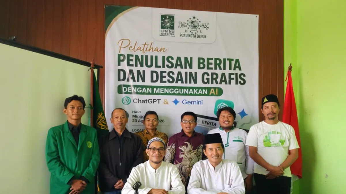 Pemanfaatan AI untuk Publikasi, LTN NU Depok Latih Kader Bikin Berita Cepat