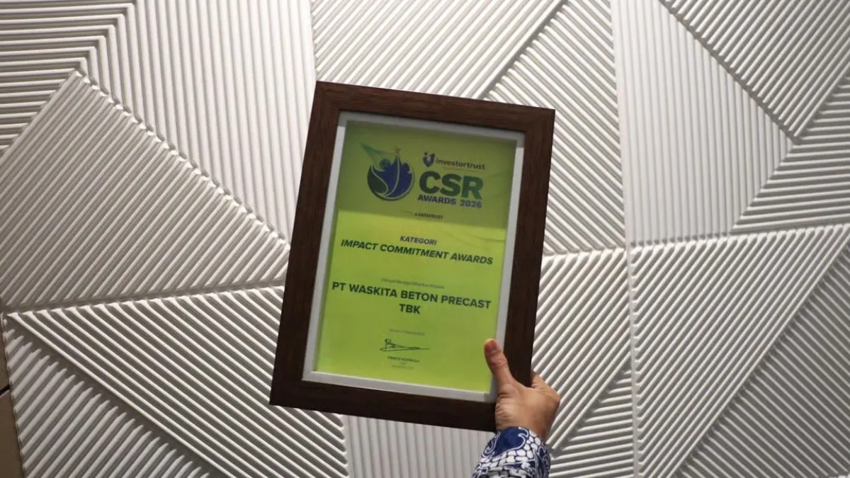 Wujudkan Komitmen TJSL melalui Aksi Nyata, Waskita Beton Precast Raih Impact Commitment Awards di CSR Awards 2026